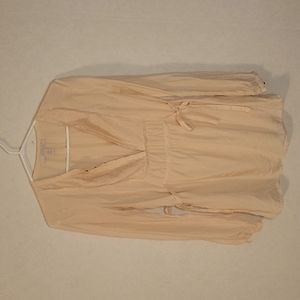 Banana Republic Heritage pale pink silk top